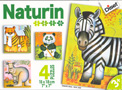 Naturin animales de la selva. Puzzle.