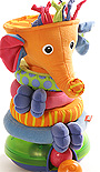Elefante. Torre musical y juego de pelota