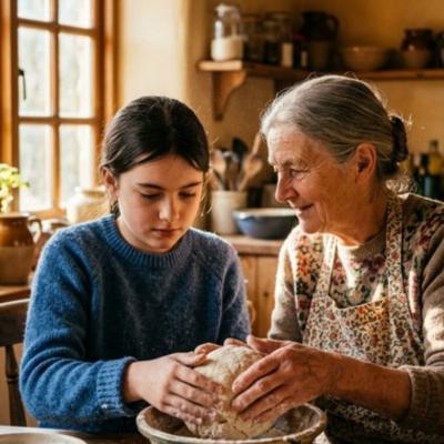 Cuando la abuela dej� de ver, los ni�os cambiaron de lugar en la familia