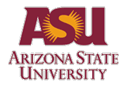Logo de Bachelor of Science in Speech & Hearing Science. Arizona State University