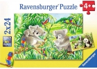 Dulces koalas y pandas. 2 puzzles de 24 piezas cada uno