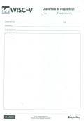 Paquete de 25 cuadernillos de respuestas 1 claves WISC-V, Escala de inteligencia de Wechsler para niños-V