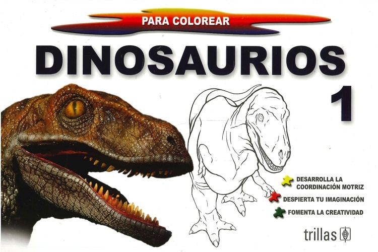 Dinosaurios 1 para colorear. Gigantes para colorear Trillas - espaci