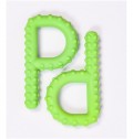 Tubos masticables con textura (verdes)