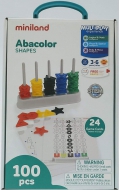 Abacolor shapes (100 piezas y 24 fichas)
