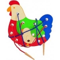 Juego de enhebrar gallina