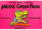 Middle green frog