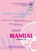Manual de bateria psicopedaggica EVALA - 0 (catal)