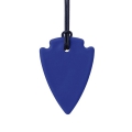 Colgante para masticar punta de flecha suave (azul)