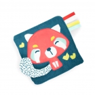 Juguete de papel crujiente para bebés. Panda rojo
