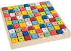 Sudoku colorido de madera
