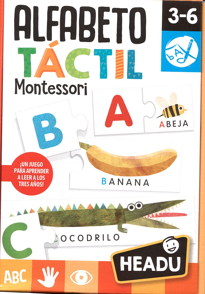 Alfabeto Táctil Montessori (3-6 años) Headu - espacioLogopedico