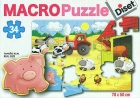 Macro puzzle animales de la granja (34 piezas)