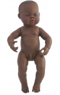 Muñeco recién nacido africano (40 cm)