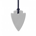 Colgante para masticar punta de flecha suave (gris claro)