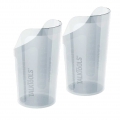 Vaso de plástico flexible con recorte transparente 236ml-8oz (2 unidades)