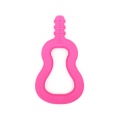 Mordedor de guitarra suave para bebé (rosa)