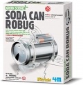 Kit de contrucción de un robot. Green Science - Soda can robug