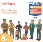 Figuras de familia asiática (8 figuras)