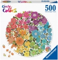 Puzle Circular - Circle of Colors Flores. 500 piezas