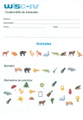 Paquete de 25 cuadernos de animales de WISC-IV, Escala de inteligencia de Wechsler para niños - IV.