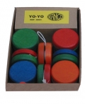 Caja de Yo-Yo de madera (12 unidades)